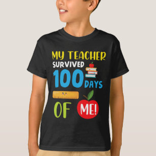Der Lehrer überlebte 100 Tage Spaß 100 Tage SC T-Shirt