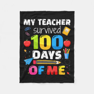 Der Lehrer überlebte 100 Tage von mir für 100 Tage Fleecedecke
