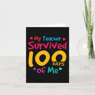 Der Lehrer überlebte 100 Tage von mir Karte