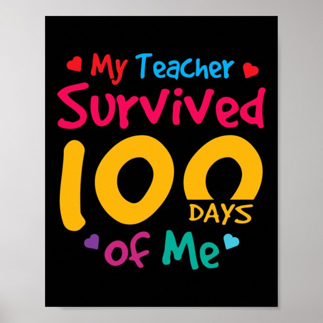 Der Lehrer überlebte 100 Tage von mir Poster (Vorne)