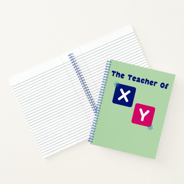 Der Lehrer von X Y Mathe Algebra Lehrer Notizbuch (Innenseite)
