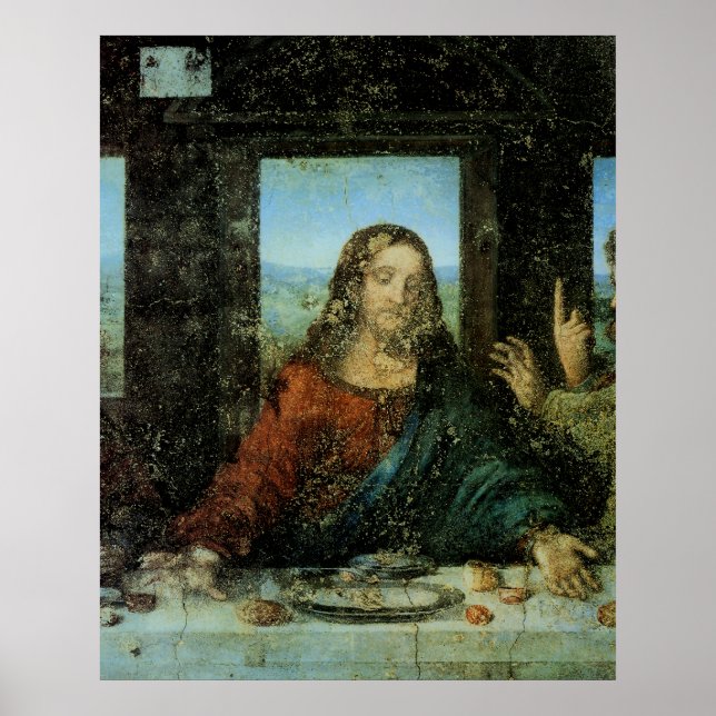 Der Leiter Christi von Leonardo Da Vinci Poster (Vorne)