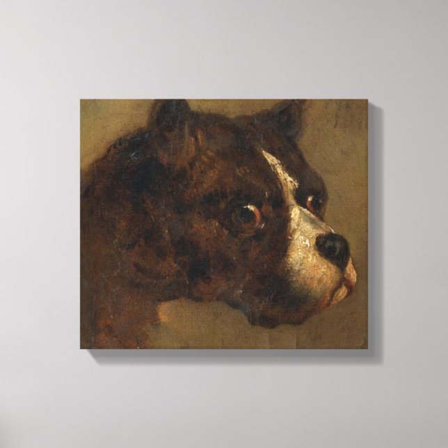 Der Leiter eines Bulldog (von Théodore Géricault) Leinwanddruck (Vorderseite)