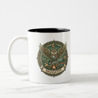 Der Leitfaden des Navigators Zweifarbige Tasse