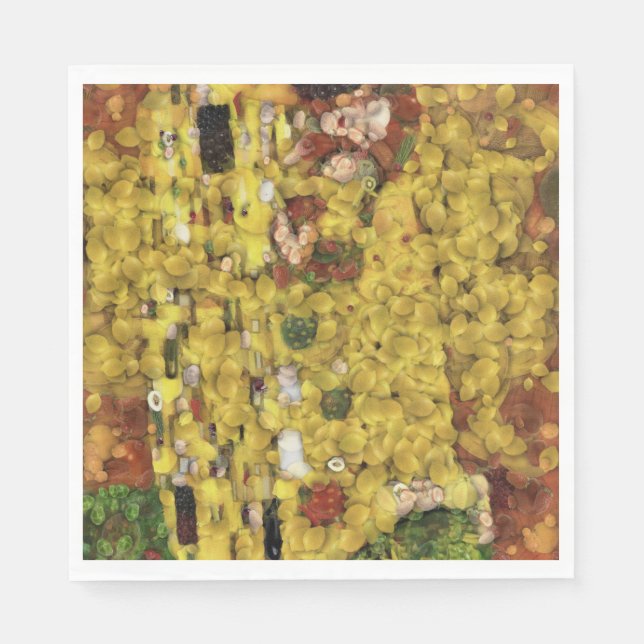 Der Lemon Kiss Gemüseslöffel Kunst Serviette (Vorderseite)