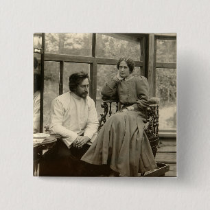 Der Leonid Andreyev Autor mit seiner Ehefrau Button