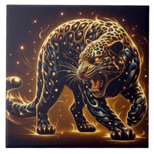 Der Leopard Fliese
