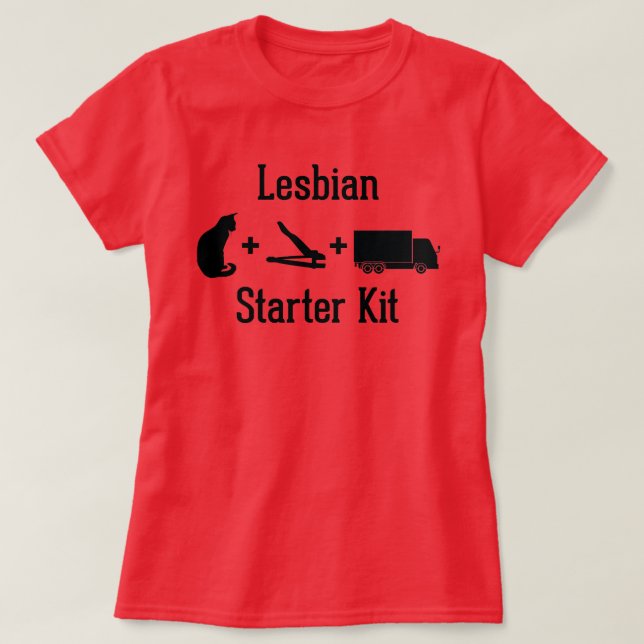 Der lesbische Starter-Satz T-Shirt (Design vorne)