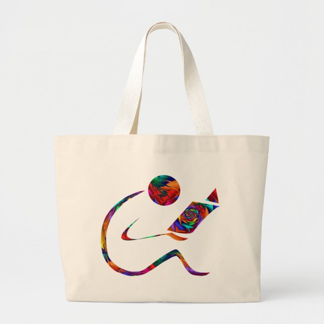 Der Leser - Fantasie-Tasche Jumbo Stoffbeutel (Vorne)