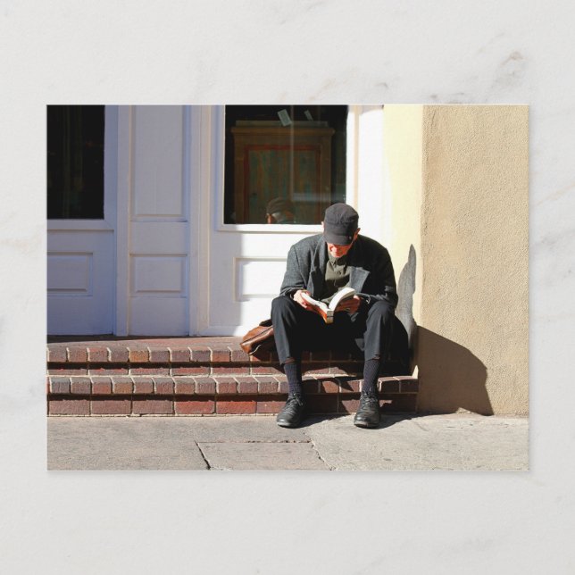 Der Leser in Santa Fe, New Mexico Postkarte (Vorderseite)