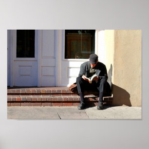 Der Leser in Santa Fe Poster