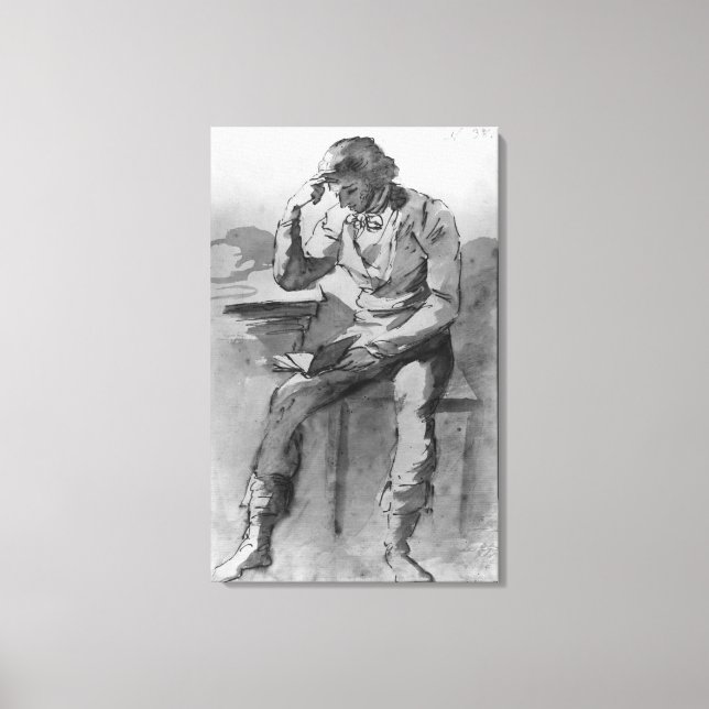 Der Leser Leinwanddruck (Vorderseite)