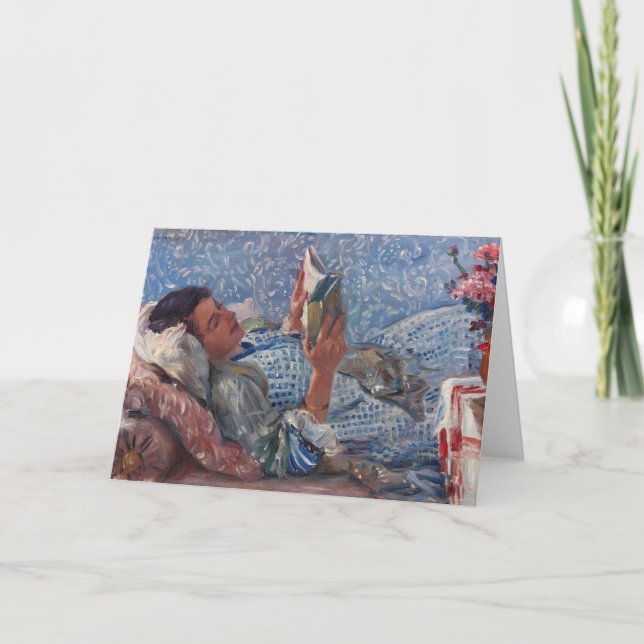 Der Leser | Lovis Corinth Karte (Vorderseite)