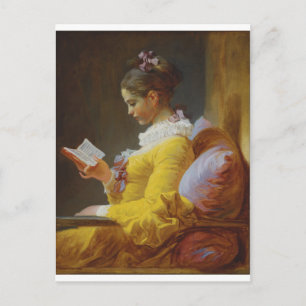 Der Leser von Jean-Honore Fragonard Postkarte