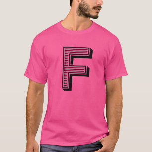 Der Letter F Fun Big and Bold for Events Family T-Shirt