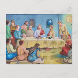 Der Letzte Abendmahl 2026 Kalender Postkarte