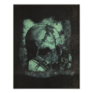 Der letzte Atemzug - Techno-Dystopian Streetwear Fotodruck