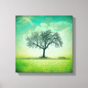 Der letzte Baum 12" x 12", 1,5" überzogene Canvas Leinwanddruck