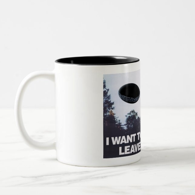 Der letzte Fall des Mannes: Die Kaffeetasse! Zweifarbige Tasse (Links)