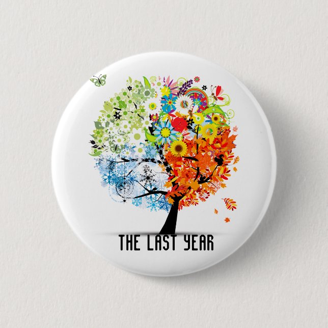 Der letzte Jahr-Reihen-Knopf Button (Vorderseite)