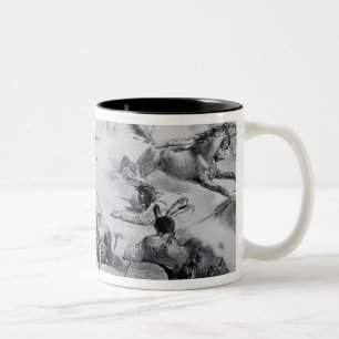 Der letzte Kampf von General Custer Zweifarbige Tasse