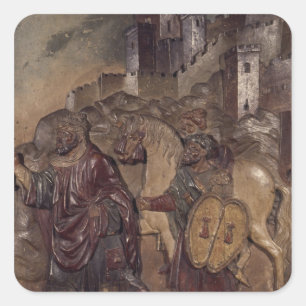 Der letzte moslemische König von Granda die Stadt Quadratischer Aufkleber