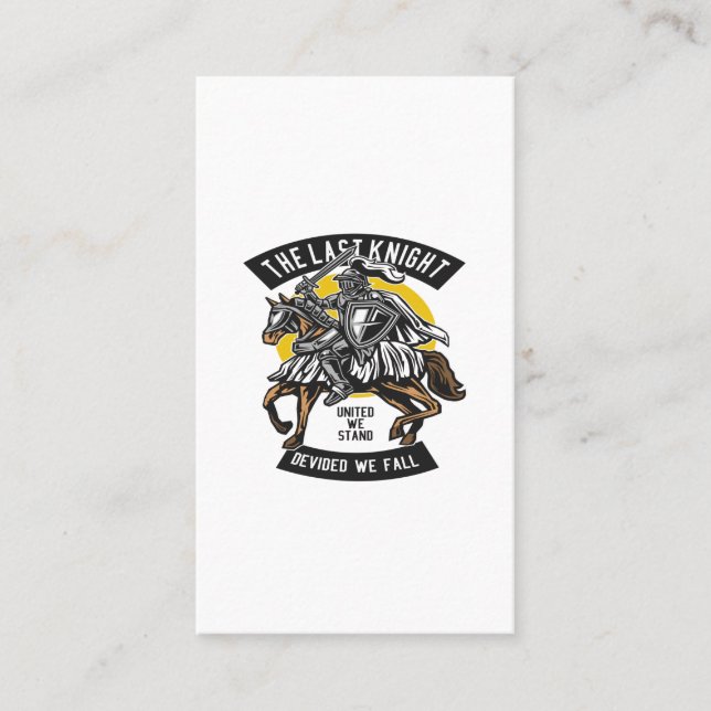 Der letzte Ritter Visitenkarte (Vorderseite)