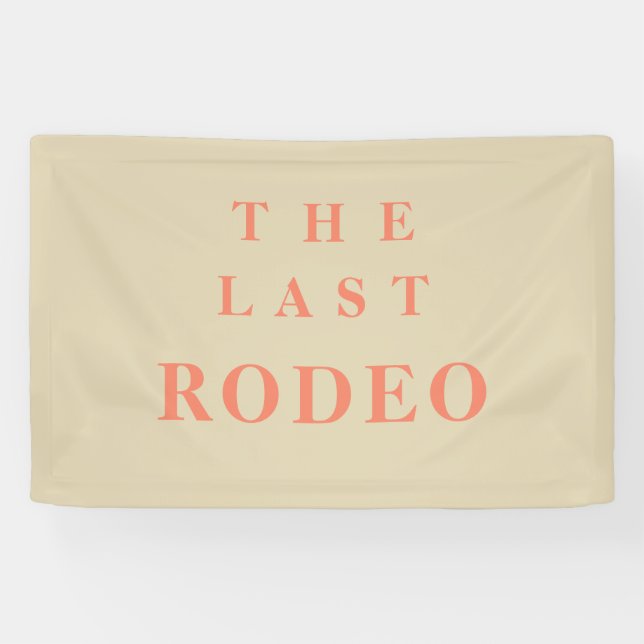 "Der letzte Rodeo-Cowgirl-Junggeselinnen-Abschied Banner (Horizontal)