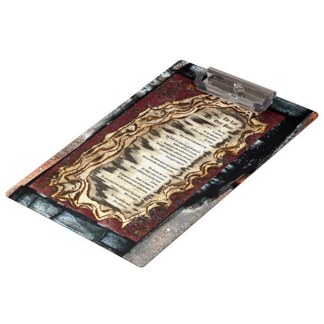 Der letzte ruhige Ort Klemmbrett (Schrägansicht)