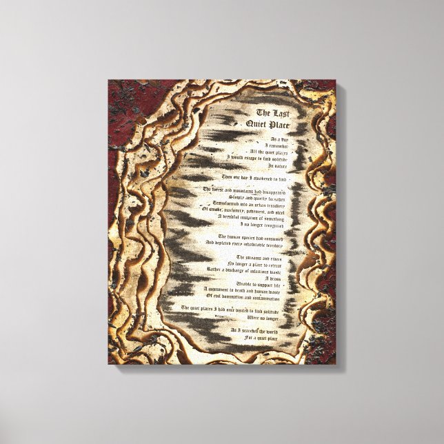 Der letzte ruhige Ort Leinwanddruck (Vorderseite)
