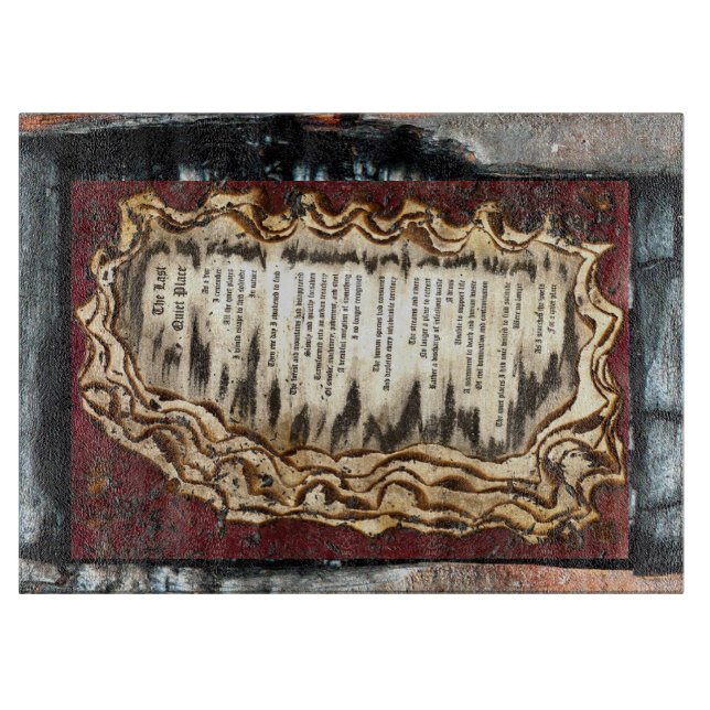 Der letzte ruhige Ort Schneidebrett (Vorderseite)