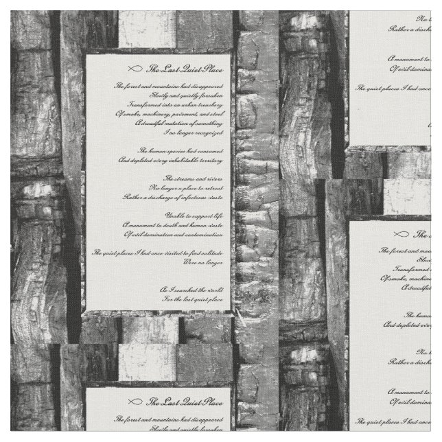 Der letzte ruhige Ort Stoff (Nahaufnahme)