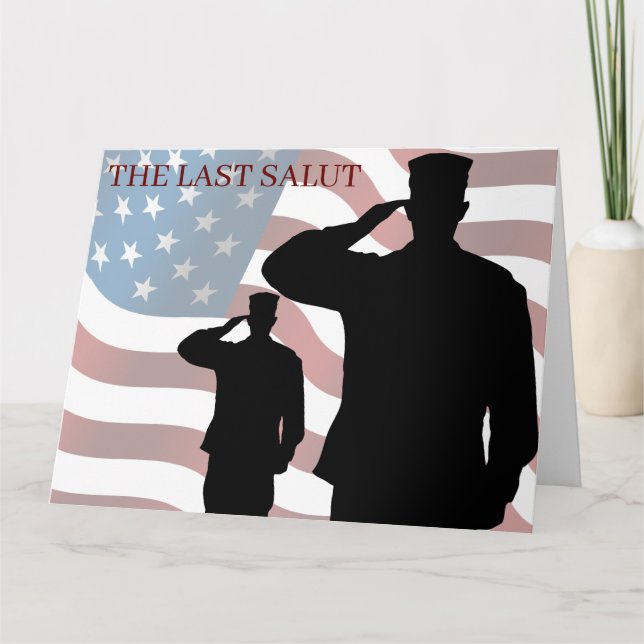 DER LETZTE SALUT KARTE (Vorderseite)