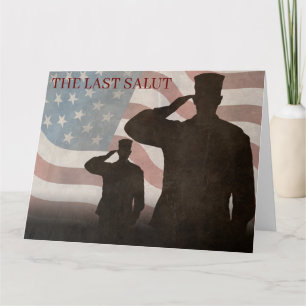 DER LETZTE SALUT VINTAG KARTE