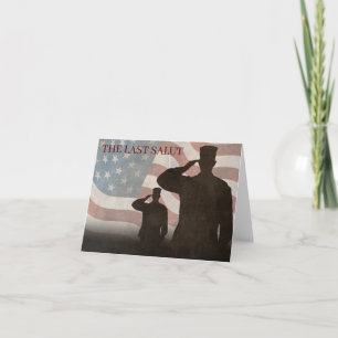 DER LETZTE SALUT VINTAG KARTE