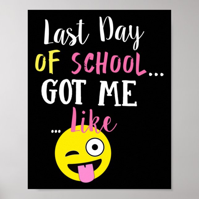 Der letzte Schultag Got mir wie: Poster (Vorne)