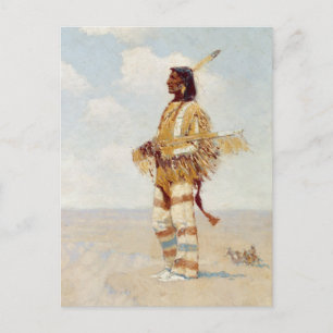 Der letzte seiner Rennen Der schwindende Amerikane Postkarte