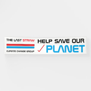 Der letzte Strohhalm, der Klimawandel Banner