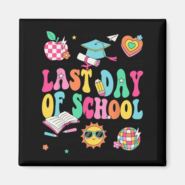 Der letzte Tag der Lehrerin Boy Girl Grad Hallo Sc Magnet (Vorne)