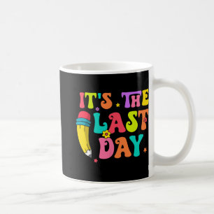 Der letzte Tag der Schule Hallo Sommer Lehrer Kind Kaffeetasse