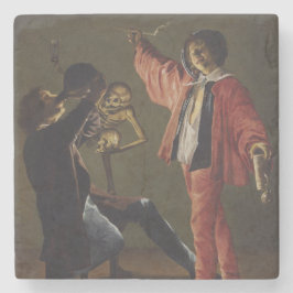 Der letzte Tropfen Bier, bevor das Party endet Steinuntersetzer