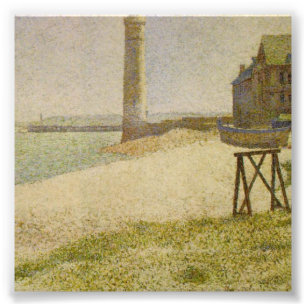 Der Leuchtturm bei Honfleur durch Georges Seurat Fotodruck