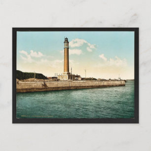 Der Leuchtturm, Dunkirk, Frankreich Vintag Fotochr Postkarte