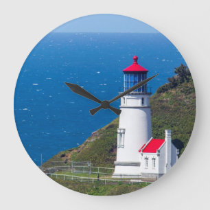 Der Leuchtturm Heceta Head bei Florence Große Wanduhr