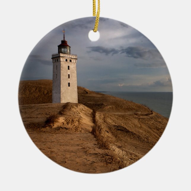 Der Leuchtturm Keramikornament (Vorne)