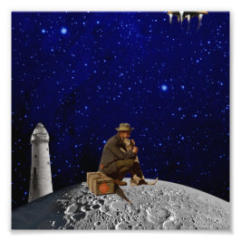 Der Leuchtturmhalter gab Zuhause zurück Fotodruck