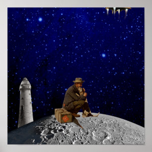 Der Leuchtturmhalter gab Zuhause zurück Poster