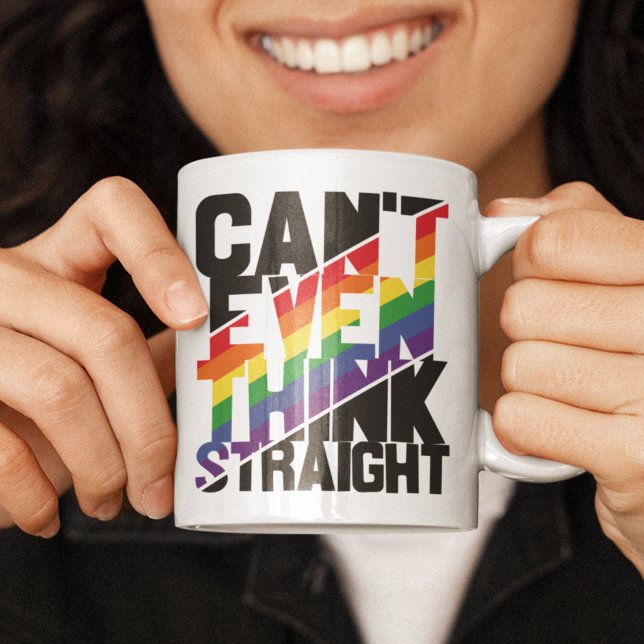 Der LGBTQ-Stolz kann nicht einmal einen geraden Re Kaffeetasse (Von Creator hochgeladen)