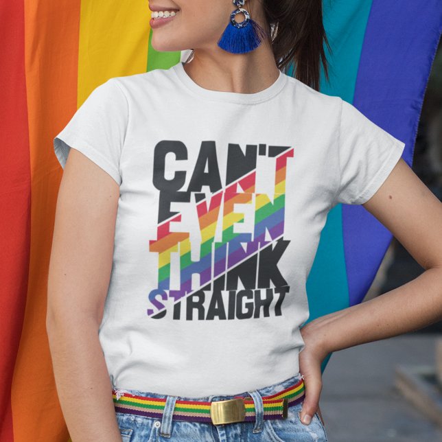 Der LGBTQ-Stolz kann nicht einmal einen geraden Re T-Shirt (Von Creator hochgeladen)