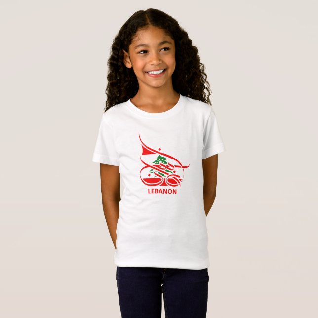 Der Libanon لبنان T-Shirt (Vorne ganz)
